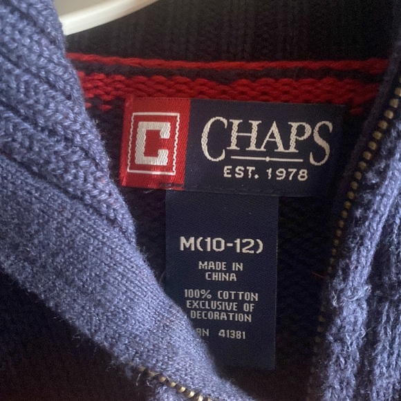 Chaps quarter zip sweater for boys - Picture 2 of 3